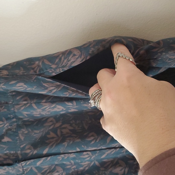 SweetSalt Jumpsuit Size 10 Womens Green Taupe Button Zip Down Scandinavian - Picture 4 of 16